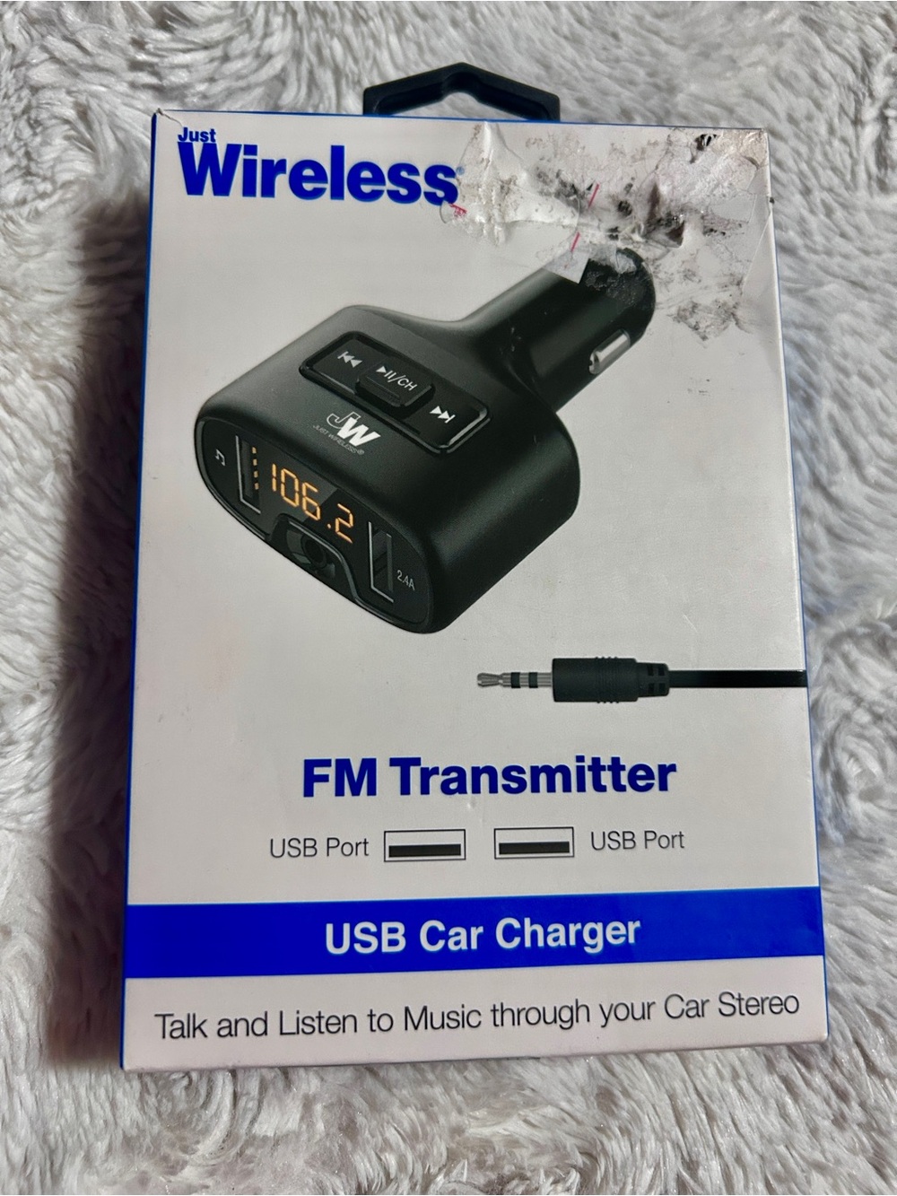 FM Transmitter USB Car Charger-NEW